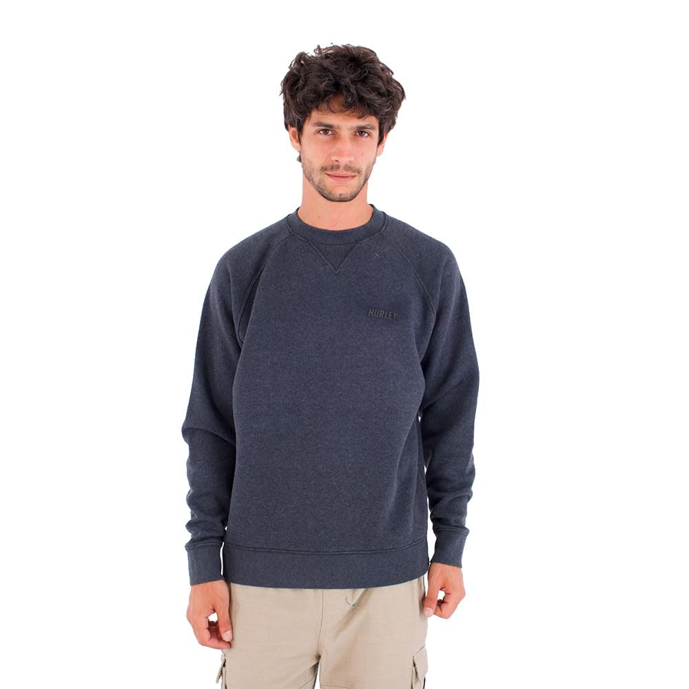 Hurley Mens - Tr Sweatshirt, Dark Grey Heather, L EU