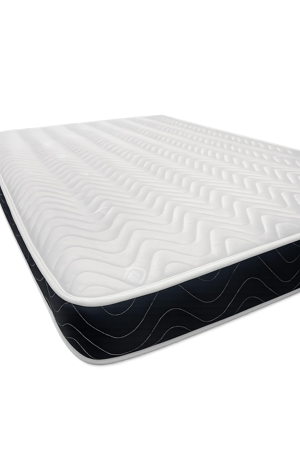 Resti Support Black Pattren Orthopaedic Firm Mattress, Firm Spring Mattress for Back & Joint Support, Cool Touch Breathable Fabric (Small Double 4ft, Medium Firm 12.5G)