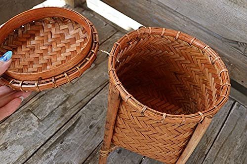 Amazon.co.jp: アジアン バリ 雑貨 ♪ロンボク島の4本足ミニバスケット