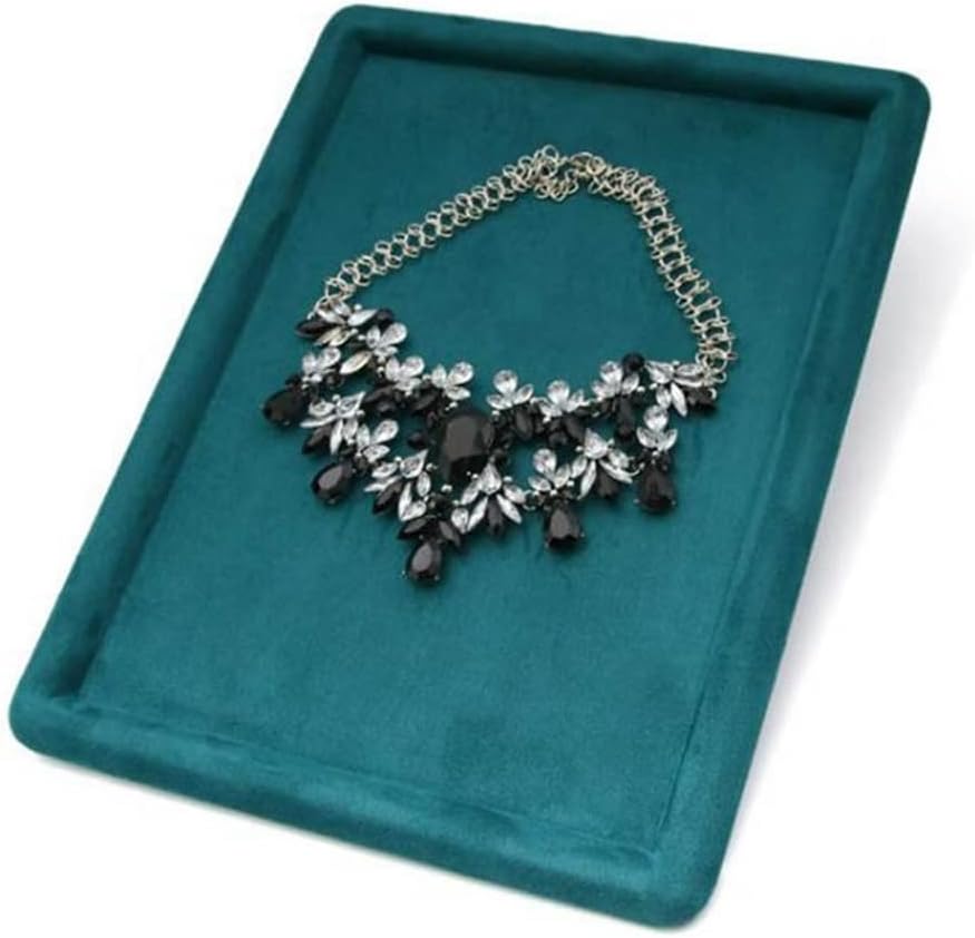 Green Jewelry Tray Showcase Display Stackable Necklace Bracelet Showcase Display Plate