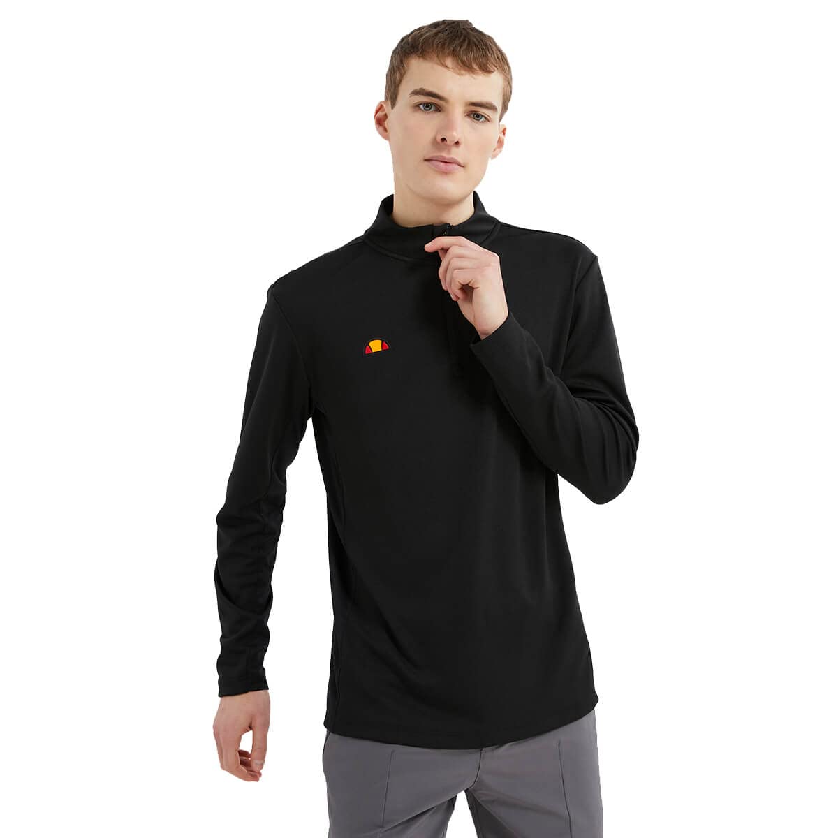 Ellesse Mens Rolbi 1/2 Zip Sweater - Black - XL