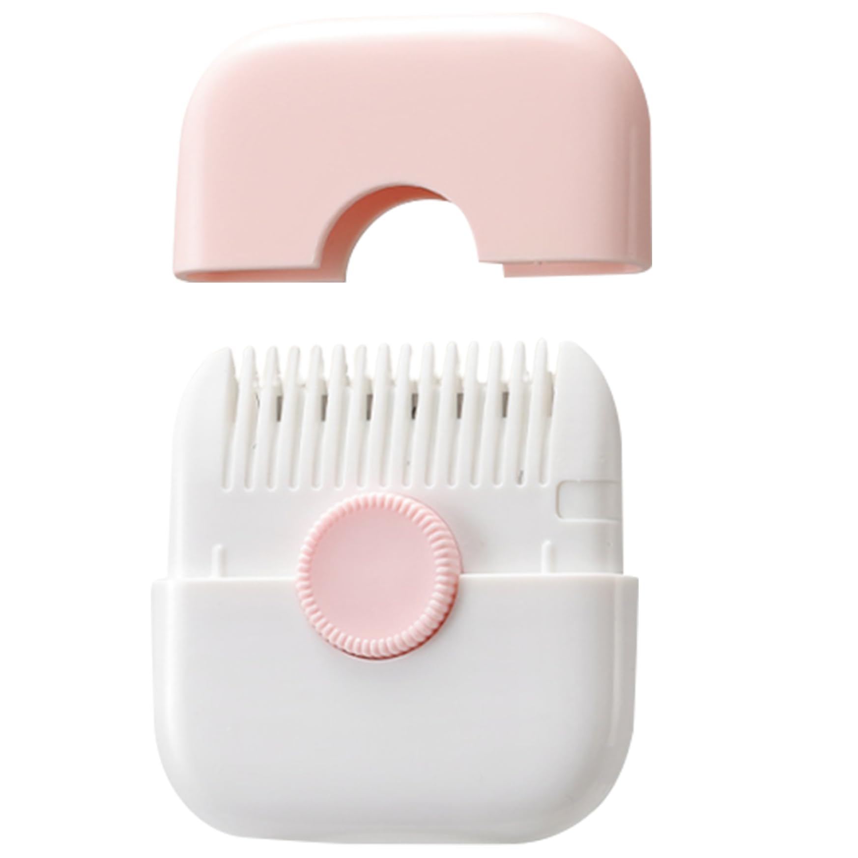 Pastoralist Split Ends Hair Trimmer for Women 2 in 1 Mini Portable Cute Hair Brush Detachable Dustproof Knob Adjustable Stainless Steel Slicer Hair Clipper, Type 1, Dead Ends Hair Trimmer