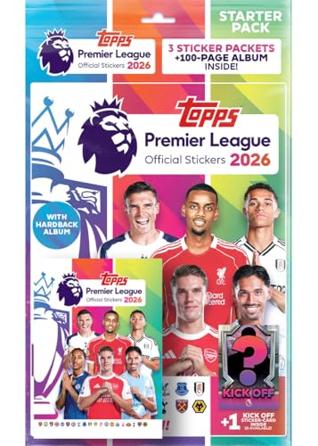 Image of Topps Premier League Stickers 2026 (Starter Pack with Hardback Album)