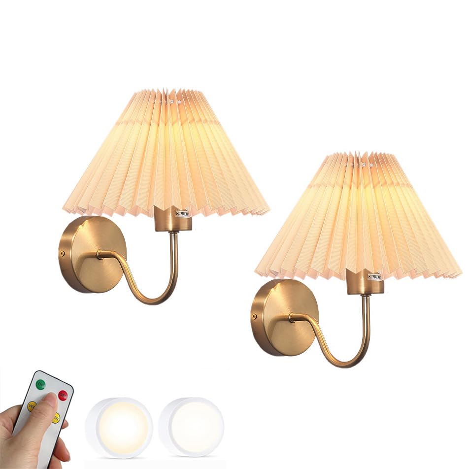 Aplique de pared LED USB recargable vintage con mando a distancia