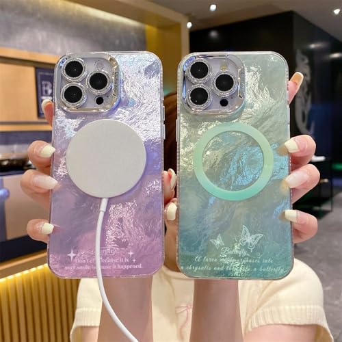Coque iPhone 11Pro Max magnétique antichoc dégradé vert - 2