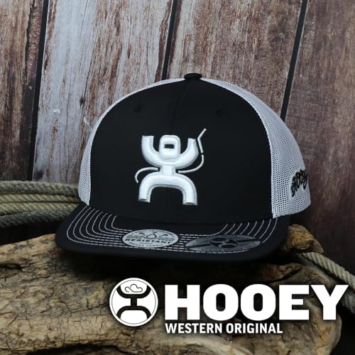 Image of HOOEY Arc Trucker Hat for Men - Adjustable Snapback Baseball Cap - Western Work Hat for Welders Structured 6 Panel