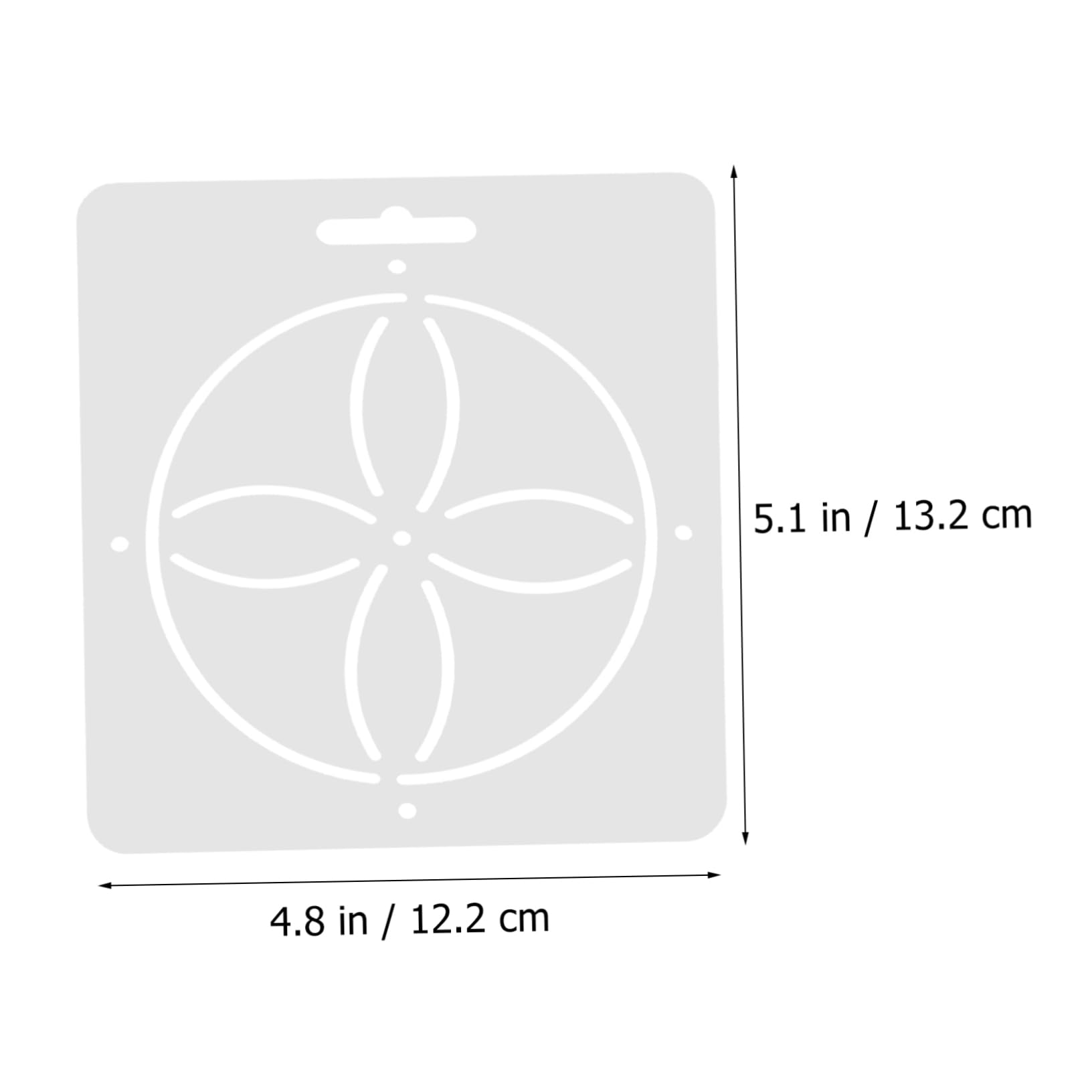 Righello Multifunzione in Acrilico per Ricamo, Set 8 Pezzi | Template per Cucito Fai-da-te, Strumenti per Patchwork e Quilting, Formato Pratico per Lavorazioni Multiple
