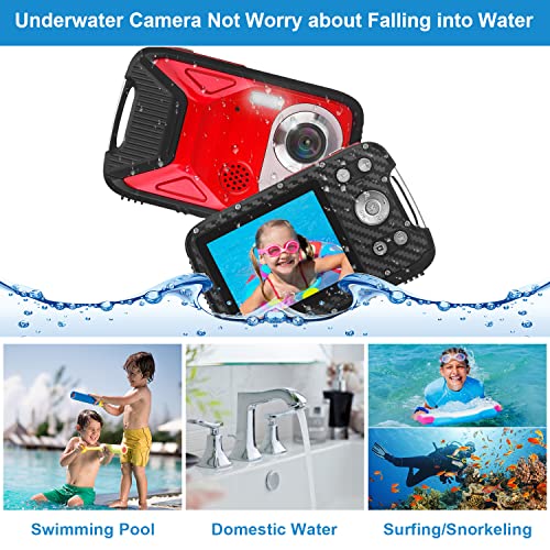 Waterproof Digital Camera,1080P 21MP HD Digital Camera with 2.8" LCD Screen,Rechargeable Point and Shoot Camera,Compact Portable Digital Camera for Kids Students,Teens,Beginner with 8X Digital Zoom - Image 4