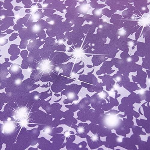 Urbonur 4 Piece Toddler Bedding Set For Girls Pink Purple Glitter Toddler Comforter Set, Include Comforter Fitted Sheet Flat Sheet Reversible Pillowcase #TOP3