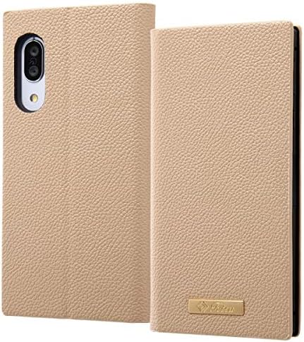 レイ・アウト Layout RT-AQSE3TBC2/M Flip Leather Case Tetra for Aquos Sense3 (SH-02M/SHV45)/AQUOS Sense3 Lite/Sense3 Basic/Android One S7, Shockproof, Side Magnet, Plate Included, Mocha