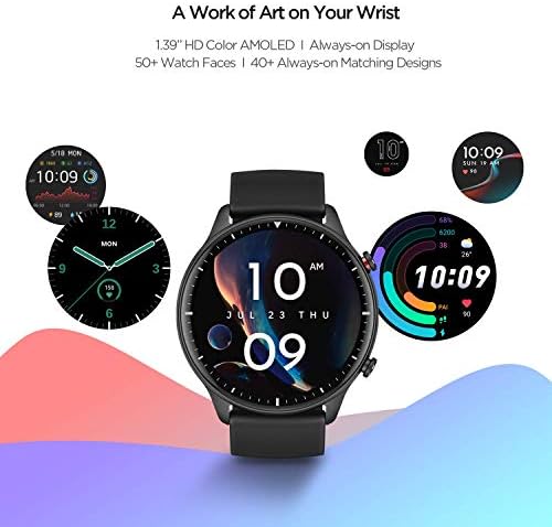 Amazfit Smart Watch GTR 2 Sports Watch with 90 Sports Modes, 14 Days Battery Life, Alexa Built-in, Fitness Watch with Heart Rate, Sleep, Stress, SpO2 Monitor, Bluetooth Phone Calls, Aluminum Alloy