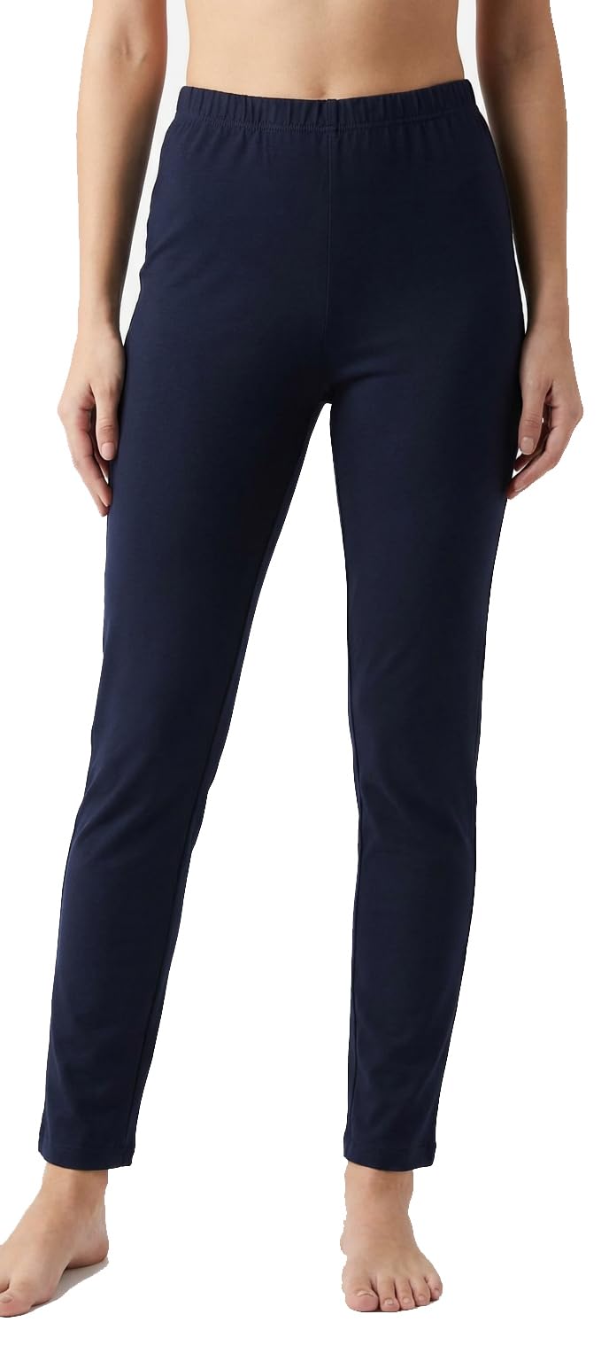 primp Women's Lycra Cotton Pants | Navy Blue | Mid Rise | Straight Leg | Ankle Length | Side Pockets | Casual Wear-picture-18