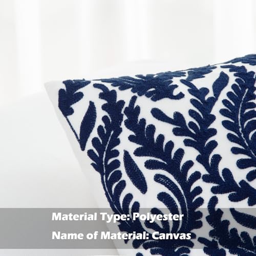 HWY-50-Navy-Blue-Embroidered-Throw-Pillow-Covers-18×18-Inch-Cotton-Decorative-Cushion-Covers-Floral-Branches-Accent-Throw-Pillow-Cases-for-Couch-Sofa-Bed-Living-Room-1-Piece HWY 50 Navy Blue Embroidered Throw Pillow Covers 18×18 Inch Cotton Decorative Cushion Covers Floral Branches Accent Throw Pillow Cases for Couch Sofa Bed Living Room 1 Piece