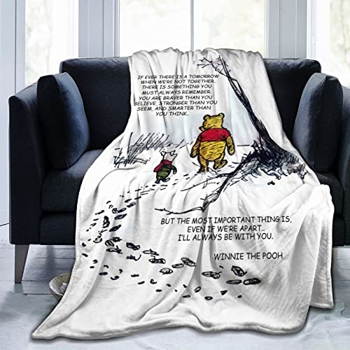 Image of Throw Blanket Toddler Baby Boys Girl Cute Bear Nursery Crib Bedding Cozy Luxury Soft Flannel Blanket Sofa Chair Bed Living Room Bedroom Adult 60"X50"