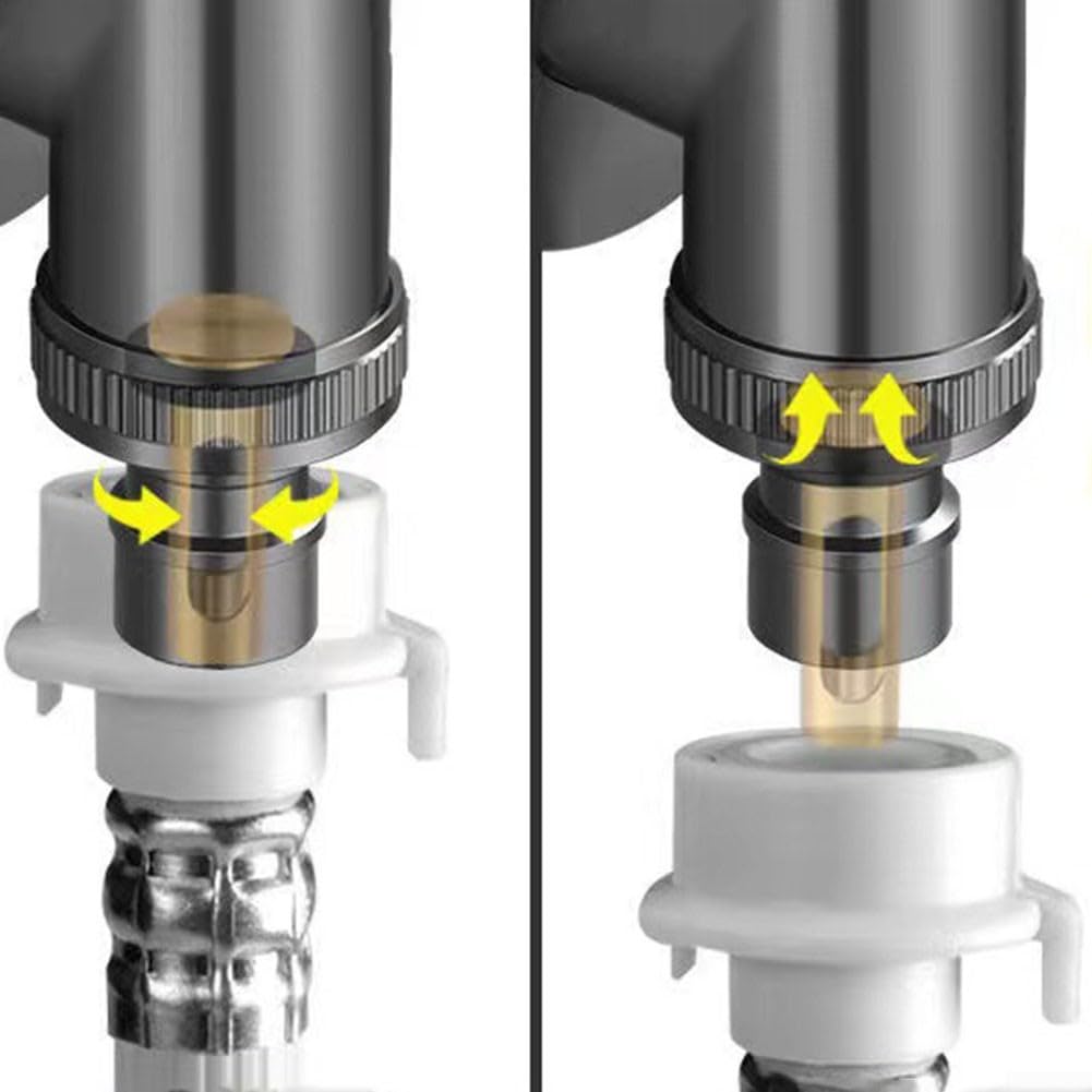 Rubinetto Lavatrice Dazzleex Doppia Uscita - Valvola Angolare G1/2 Acciaio Inox Per Bagno E Cucina - Foto 8