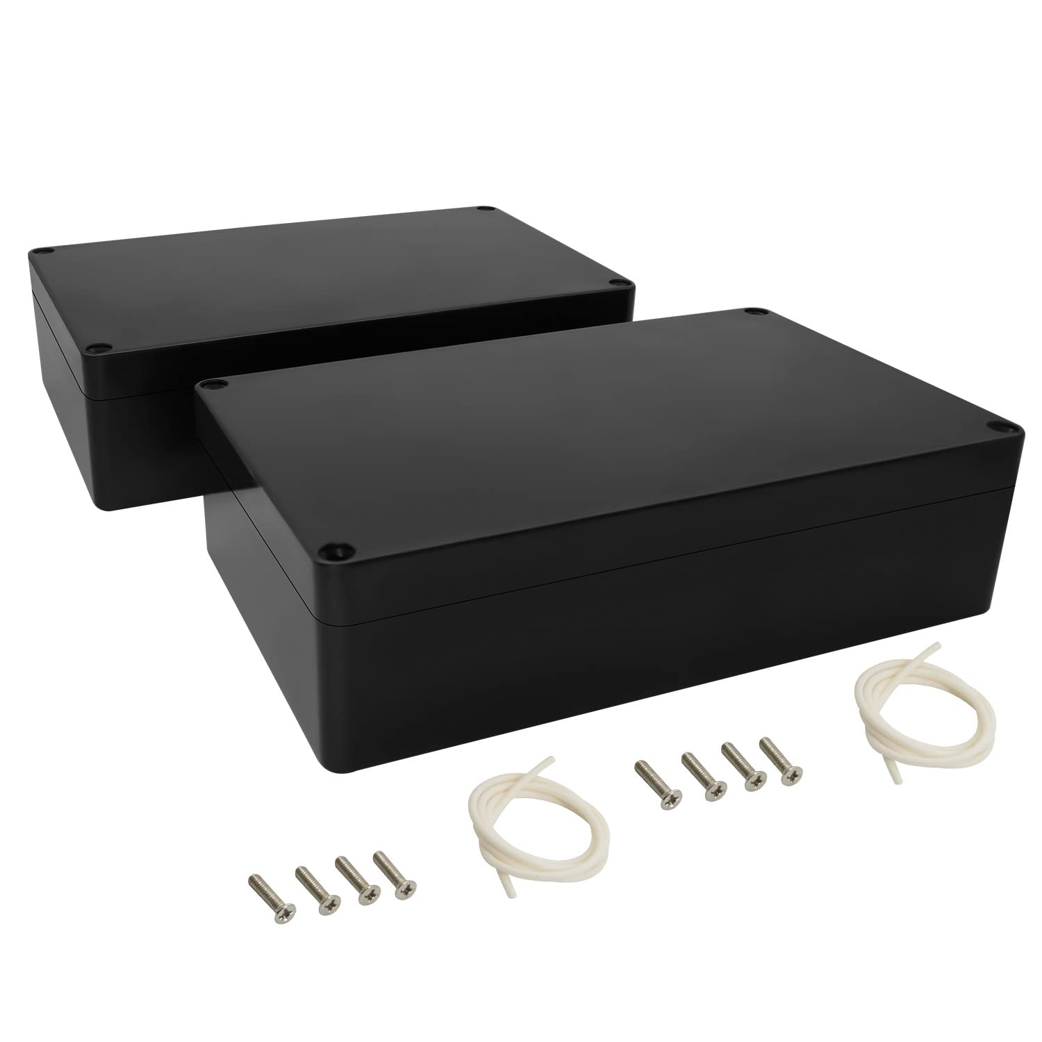 LeMotech Project Box ABS Plastic Junction Box IP65 Waterproof Electrical Boxes Universal Enclosure Black 6.2X 3.5X 2.4 inch (158x90x60mm)(Pack of 1) — Amazon image 23
