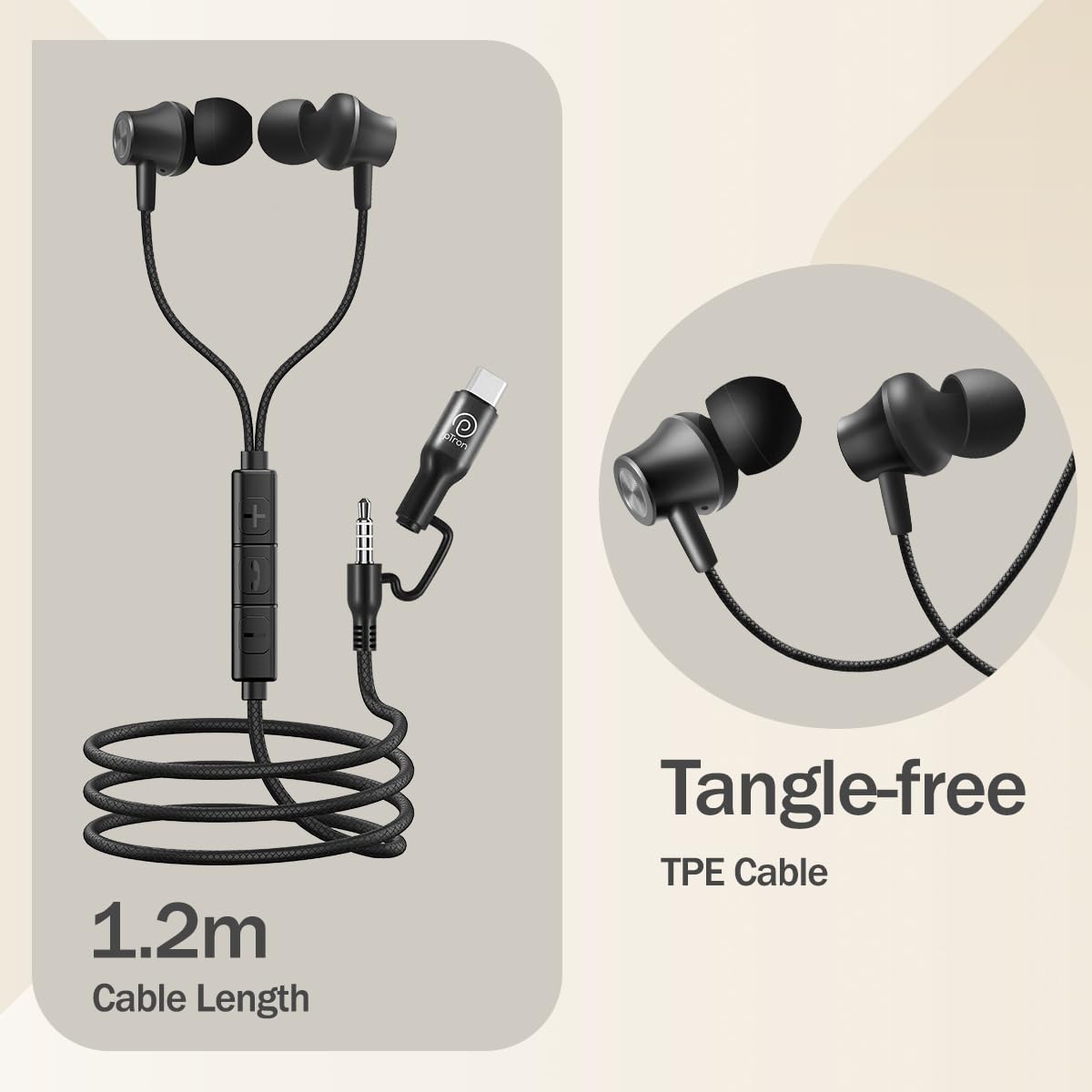 pTron Boom Play X5 Wired Earphones - Black -8 pTron Boom Play X5 Wired Earphones - Black -8