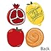 Big Dot of Happiness Sukkot - Apple, Pomegranate, Etrog and Challah Decorations DIY Sukkah Jewish Holiday Essentials - Set of 20