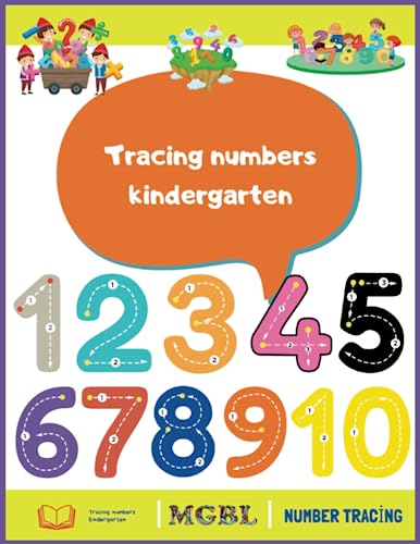 Tracing numbers kindergarten: number tracing and math activities book image 2