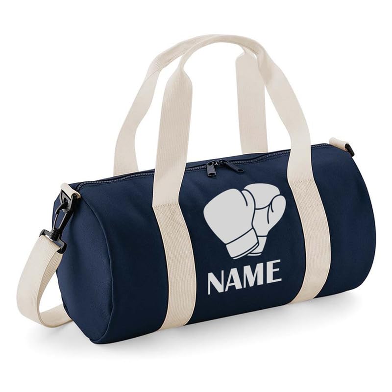 Personalised Boxing Barrel Bag Gloves Kick Boxing School Gym Kit Bags Kids Travel Duffle Bags Custom Name Sports Backpack