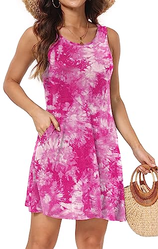 Image of Short /Long Sleeve Women's Cold Shoulder Dress with Pockets Casual Swing T-Shirt Dresses