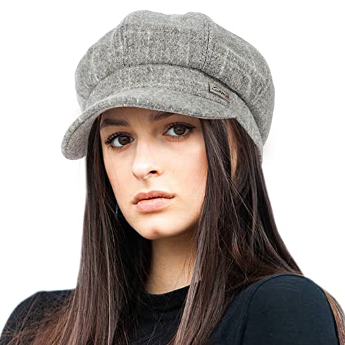 Women Wool Newsboy Hats Cabbie Hat Beret Paperboy Tweed Baker Boy Cap #TOP5