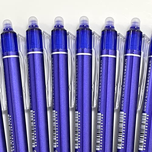 sencoo 12 pack bolígrafos borrables tinta azul gel retráctiles miniatura 5