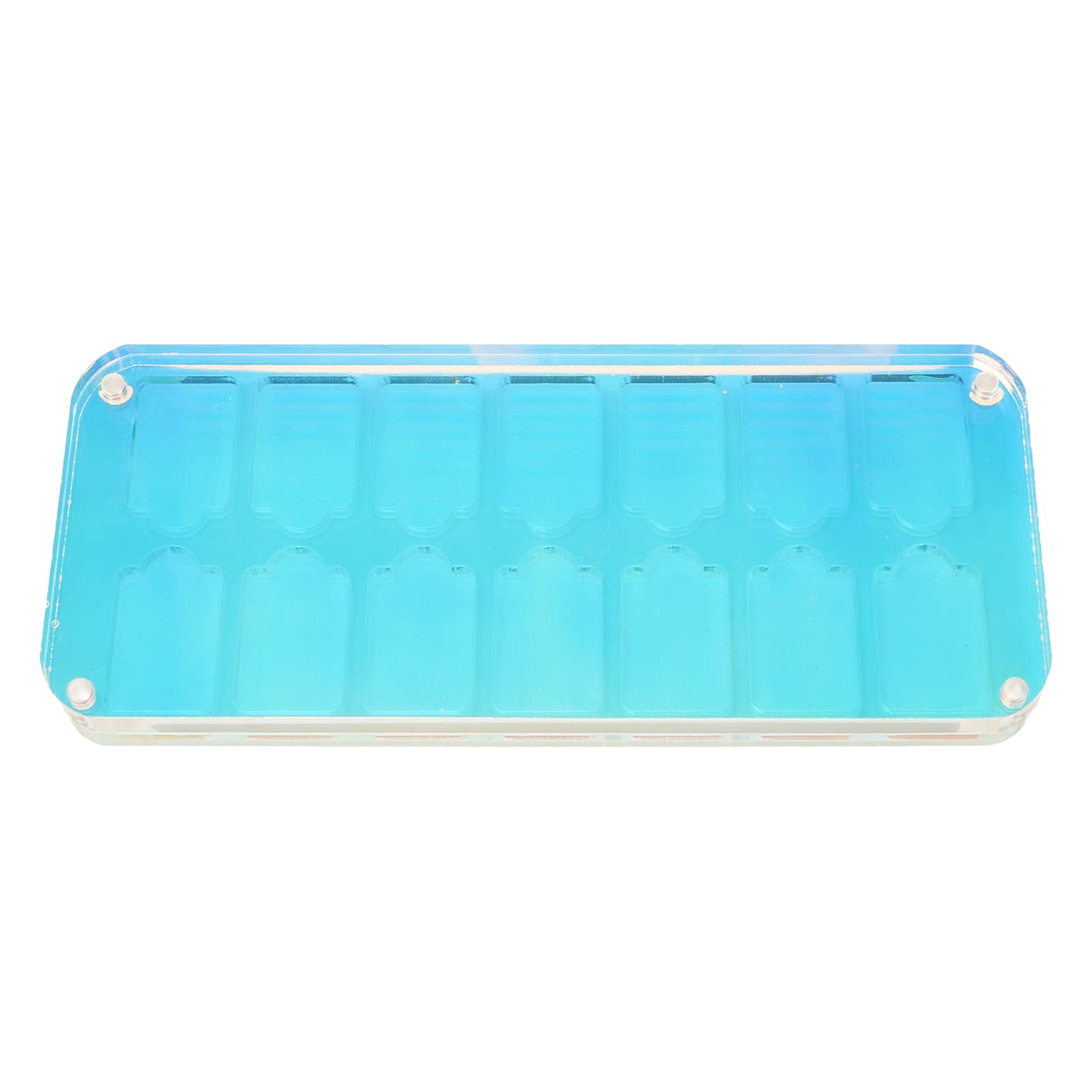 Acouto Custodia per Carte da Gioco Scatola Portaoggetti per Giochi in Acrilico Trasparente con 14 Slot per Carte da Gioco Lite Box Custodia per da per SwitchCustodia per da GiocoCustodia per da per