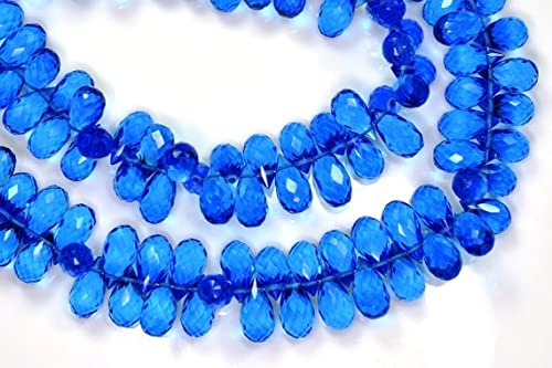 Apatite quartz perles teardrop de 10-13mm facettées pour enfilage et création