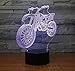 Produktbild Motorrad 3D Nachtlicht Bunte Farbe LED USB 3D Leuchten Weihnachtsdekoration Geschenk für Babyzimmer Kinder Lichter Lampen Nacht Bluetooth Smart Control 7 & 16M Farbe Mobile App