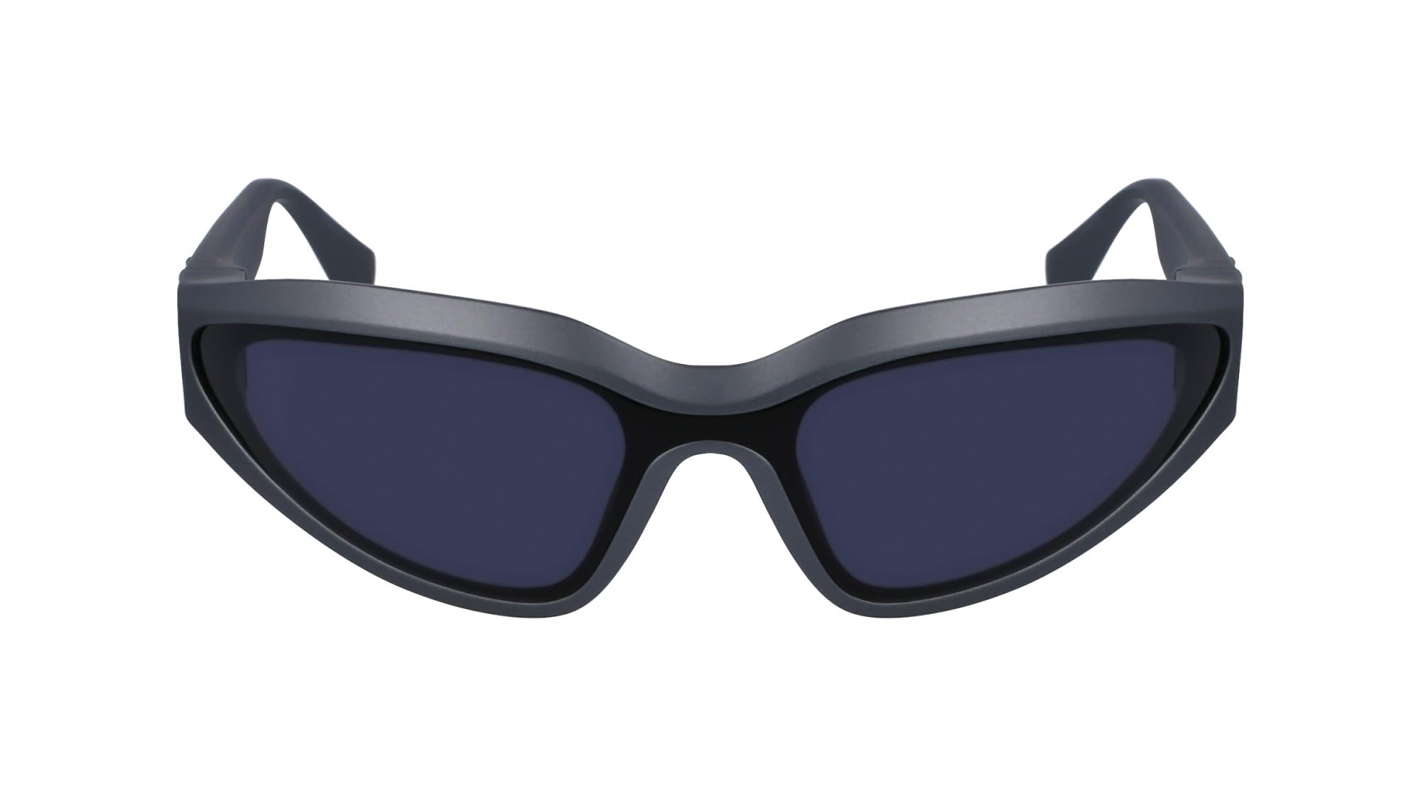 KARL LAGERFELD Unisex Adult Sunglasses KL6128S - Metallic Grey with Solid Grey Lens
