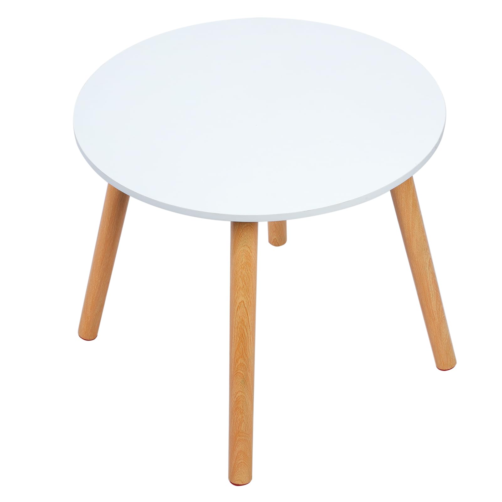 Small Round Coffee Table Low Tables with 3 Solid Wood Sturdy Legs Versatile Wooden Side Table Dining Tables
