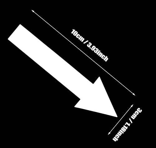 Miniatura 2 de Mini Skater 144 calcomanías direccionales de flecha de PVC para señales de marcado de PVC, para senderos sensoriales de aula, adhesivo extraíble,