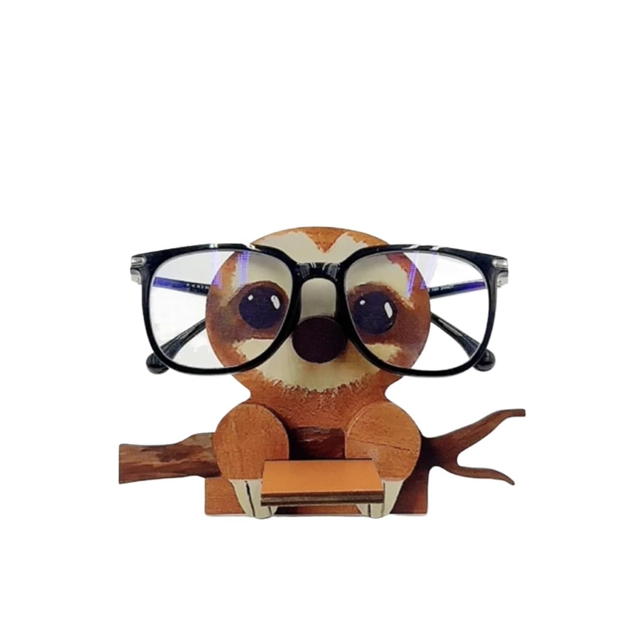 AMEEDA Glasses Holder Animal Glasses Holder Stand Wooden Eyeglass Storage Organizer Sunglasses Display Rack Creative Home Office Desk Decor