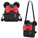 Sunwel Fashion Bag Outdoor Shopper School Bookbag Casual Shoulder Pu Tide Traveling Cute Bow Small Backpack