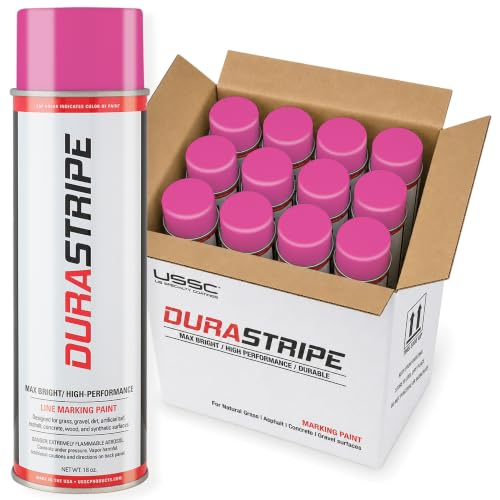 Image of Athletic Field Marking Paint - (CASE) 12 /18 Ounce Cans. The Most durable line marking paint available! Several colors to choose from. (Fluorescent Pink)