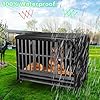 38 inch Heavy Duty Dog Crate Covers Durable 600D Polyester Insulated Dog Kennel Cover Soundproof Windproof Rainproof Shading Fit for Wire Dog Cage Covers with Breathable Side Window ( ONLY COVER)
