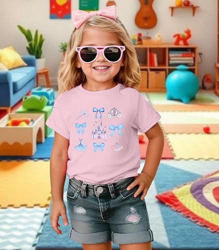 Magical Shirt Girl Cute Magic Graphic Tee Toddler Kids Holiday Vacation Short Sleeve ops 3-10 Years3