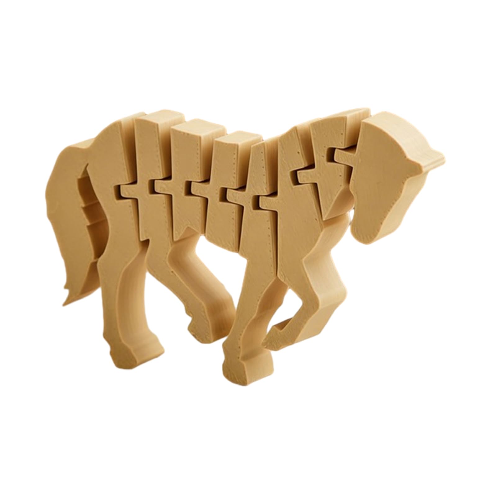 Virelynx 3D Printed Horse Figurine – Movable Joints Stress Relief Toy, Year of The Horse Ornament Articulated Fidget for Desktop