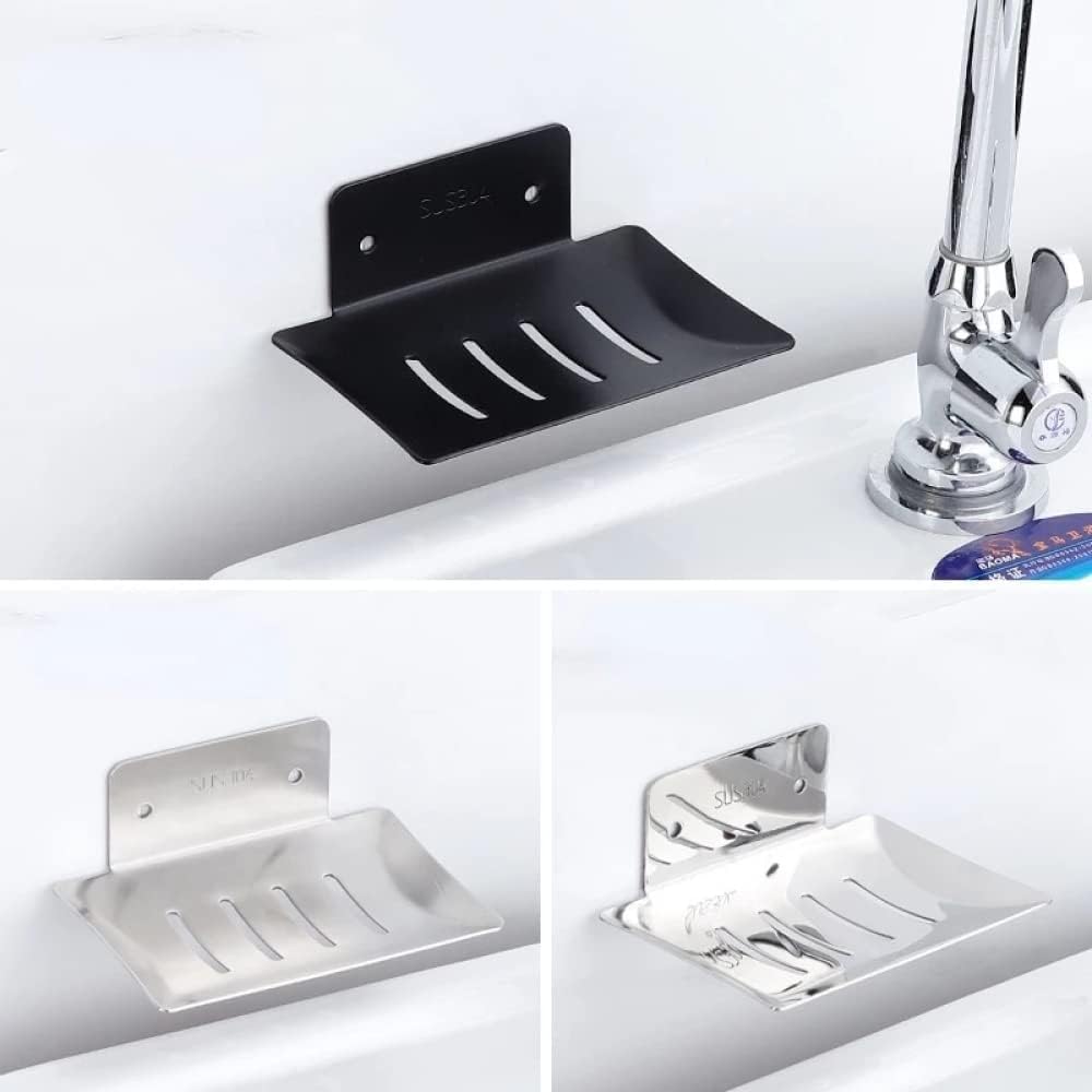 jabonera, Soporte metálico Esponja de jabón, Organizador Pared Cocina/baño(B)