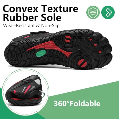 Image of SAGUARO Womens Mens Barefoot Shoes Minimalist Trail Runner Wide Toe Box Zero Drop Outdoor Cross Training Shoe