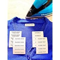 40 Iron on Name Labels for Clothes Personalised Name Labels for Clothes School Care Home Nurseries