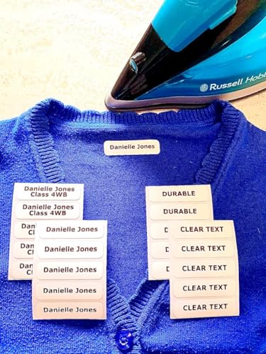 40 Iron on Name Labels for Clothes Personalised Name Labels for Clothes School Care Home Nurseries