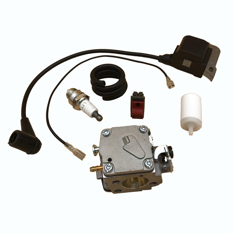 Piezas de Herramientas de jardinería Kit de línea de Filtro de Combustible de Bobina de Encendido de carburador for Motosierra Husqvarna 268 272 272XP 61 266#5032803-16/5039014-01 bujía