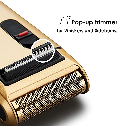 Styleader Electric Razor For Men Face Clean Shave, Gold Foil Head Shaver With Beard Trimmer, Rechargeable Electric Shaver For Men, Gold #TOP3