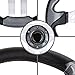 10L0L Golf Cart Steering Wheel, Universal Design Fit for for Yamaha, EZGO RXV & TXT, Club Car DS, Club Car Precedent Tempo, Most Golf Cart (Asphalt Gray)