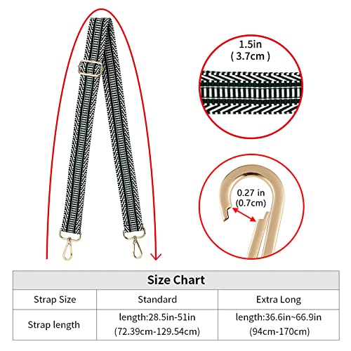 Image of ZOOEASS Wide Shoulder Strap Adjustable Replacement Belt Crossbody Canvas Bag Handbag