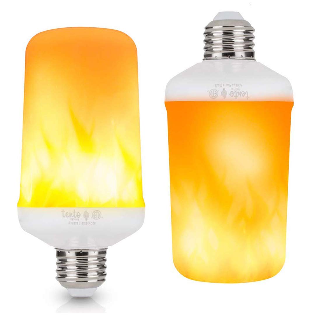 Buy Tento Lighting E26 & E27 Edison Base, One Mode Flame Upside Down  Halloween Flickering LED Light Bulbs Gravity Fire Light Effects for Indoor  and Outdoor Decoration Lamps Online at desertcart Bahamas