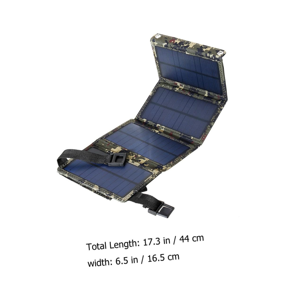 PartyKindom Cargador Solar Portátil USB Plegable para Móviles Energía Renovable para Viajes Barcos y Camping