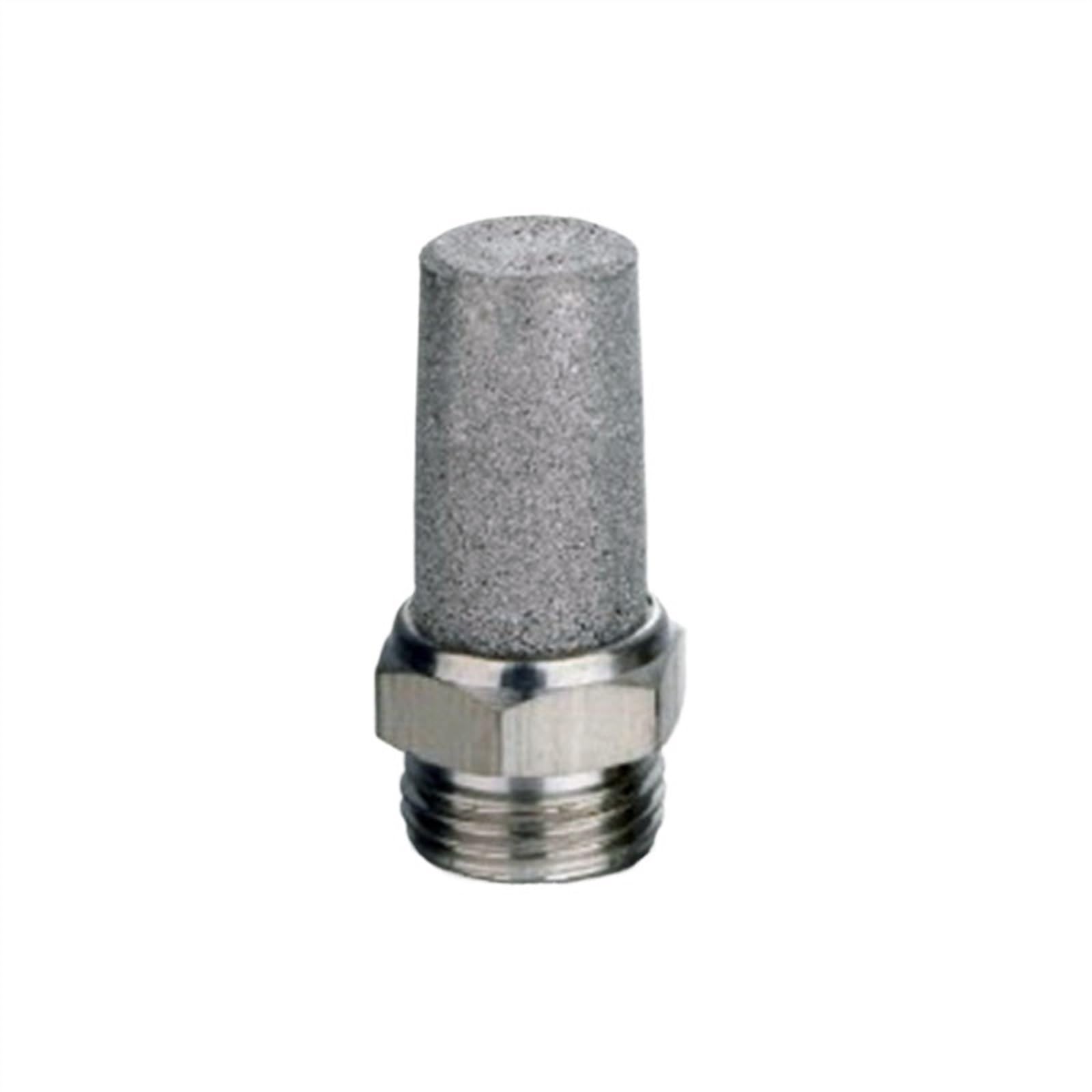 Silencieux pneumatique en Acier Inoxydable, 10 pièces/lot, pièces de Cylindre de Valve 1/8 1/4 3/8 1/2 SS304(BSL SSA06G Thread1-8)